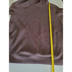 Lululemon Mens Textured Double-Knit Cotton Hoodie Burgundy Plum LM3EOZS Size M