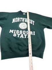 Vtg Northwest Missouri State University Green Crewneck Sweatshirt Collegiate L