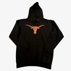 Fanatics Texas Longhorns Hoodie Black Burnt Orange Logo Cotton Small Hook Em