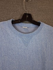 J Crew Mens Sweatshirt 2XL Tall Blue Reverse Weave Crew Heritage Modern Preppy