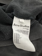 Acne Studios FN-UX-SWEA000017 Faded Black Boxy Crewneck Sweatshirt Oversized M