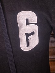 Ubi Soft Ubi Work Shop Rainbow 6 Embroidered Full Zip Hoodie Small