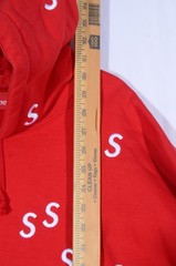 Authentic Supreme Embroidered Letter S Red Hoodie Men’s Size 2XL