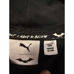 PUMA x The Batman Hoodie Mens XL Black DC Comics Graphic Sweatshirt 534724-01