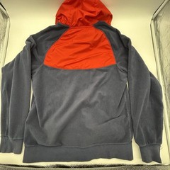 Nike Jacket Mens S Sportswear Polar Fleece Full-Zip Windrunner Hoodie Blue/Orang