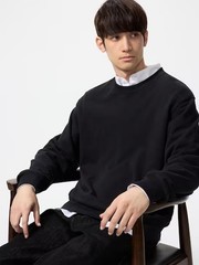UNIQLO Sweatshirt S-4XL Pullover Long-Sleeve Crew-Neck Cotton Men 479797 NWT