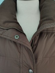 $5 SALE Lands’ End Women’s Brown Puffer Zip Up Jacket Winter Size: Small (6-8)