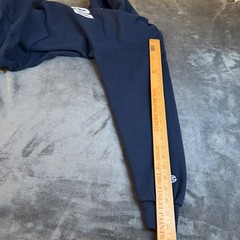 Champion “GET GOOD” Navy Blue Hoodie Sweatshirt Pullover Pockets Adult Large
