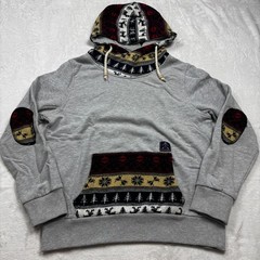 Picture Organic Clothing Hoodie Mens L Gray Christmas Holiday Sweater Knit