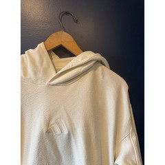 Adidas | 100% Cotton Ivory All Season French Terry Hoodie | Size Medium