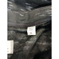 California Shirt Co Sweatshirt Men Medium Black White Space Dye 1/4 Zip Fleece