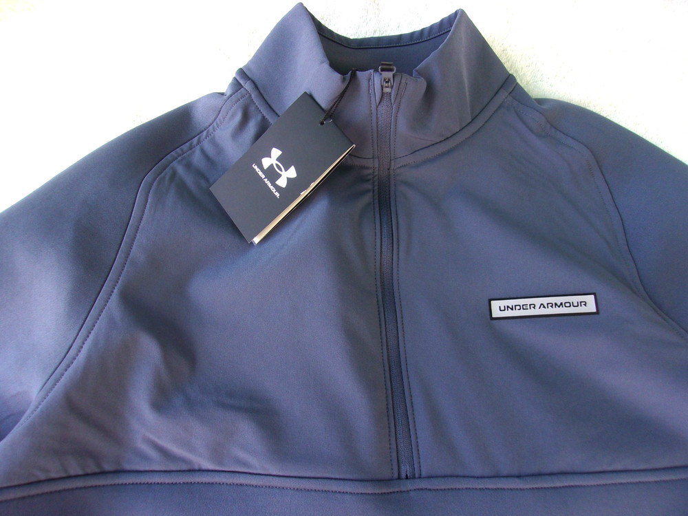 NWT Under Armour Storm 1/4 zip golf pullover, men’s S, dark gray, poly., $90