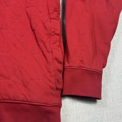 L.L. Bean Waffle-Knit Insulated Hoodie Mens Medium Red Full Zip Long Sleeve