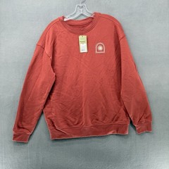 Goodfellow & Co Mens Relaxed Fit Sun Graphic Sweatshirt Drama Red Medium NWT