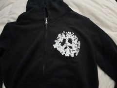 Denim Tears Denim University Zip Hoodie Black White Size L Large NWT Authentic