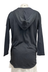 LAUREN RALPH LAUREN WOMEN’S LONG SLEEVE HODDIE PULLOVER BLACK SIZE XXS