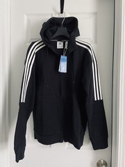BNWT MEN’S ADIDAS NMD FULL ZIP HOOD SWEATSHIRT BLACK US SIZE SMALL (S)
