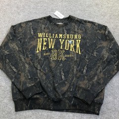 Aeropostale Cloud Soft Sweatshirt Mens Medium Black Fleece Williamsburg New York
