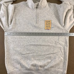 Blue 84 Men’s Medium Light Heather Gray Tennessee Aquarium 1/4 Zip Pullover NWT