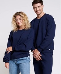 Russell Dri-Power Crewneck Adult Pullover Crew Sweatshirt Navy Blue NEW CLOSEOUT