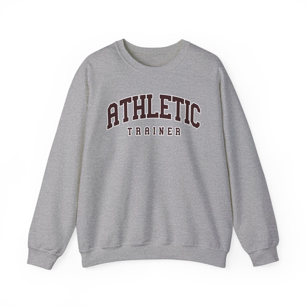 Athletic Trainer Sweatshirt Gifts Crew Neck Long Pullover Shirt Men Unisex