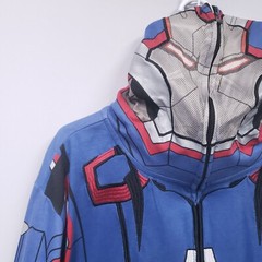 Iron Man 3 Patriot (Marvel Comics) Mens Zip Up Full Face Hoodie Sweatshirt Sz 2X