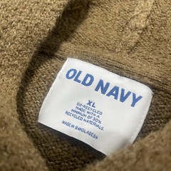 Old Navy Brown Hoodie Sweater Men XL Textured Fall Winter Classic Capsule XL