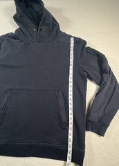 Brunt Levin Hoodie Mens XL Black Heavyweight Workwear Pullover Pocket Snap