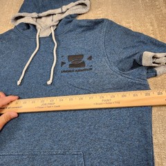 Under Armour Short Sleeve Hoodie Men Medium French Terry Bodybuilding Blue