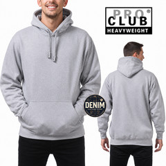 1 NEW PRO CLUB HEAVY WEIGHT PULLOVER HOODIE SWEATSHIRTS HOODED HOODY SIZE S-7XL