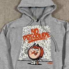 Logic No Pressure Hoodie Adult Small Gray Hip Hop Rap Streetwear Pullover Mens