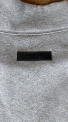 Fear of God Essentials Mock Neck Sweatshirt Dark Oatmeal Heather Grey Size M FOG