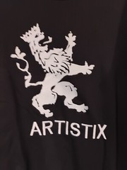 NWT Artistix Mens Small S Lion Black/White Pullover Long Sleeve Sweatshirt $135