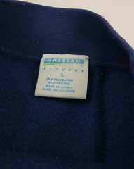 Vintage Cheetah Blank Blue Purple Aztec Tribal Pattern Sweatshirt Vtg 90s Sport