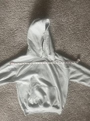 Heather Light Gray Hours Brand Drop Shoulder Hoodie Small Size Relaxed Oversize