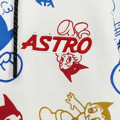 Lot29 Astro Boy Hoodie Mens Medium White All Over Print Anime Sweatshirt M