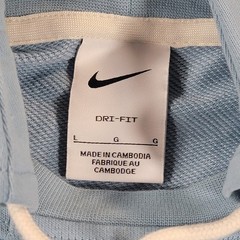 Nike Standard Issue Dri-FIT Pullover Hoodie Blue Zip Pocket Athletic Men’s Large