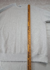 Unbranded Long Sleeve Heathered Gray Sweatshirt Size L Pre-Shrunk Pullover EUC