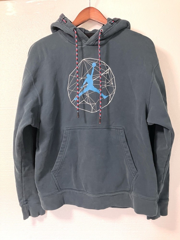 Mens Nike Air Jordan Geometric Jumpman Hoodie Size M Streetwear Athleisure Bball
