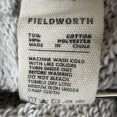 Fieldworth French Terry Pullover Hoodie Sweatshirt Men’s Size Large Gray