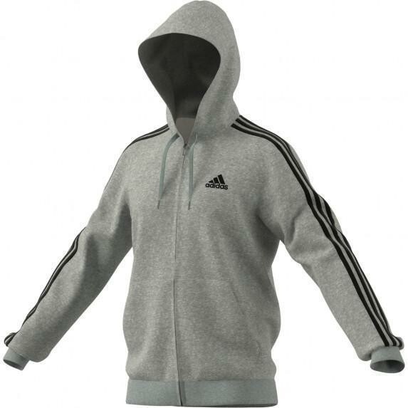 adidas Men’s Essentials Fleece 3-Stripes Full-Zip Grey Heather – XXL TALL 65.00