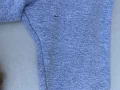 Men’s M Blue Fleece Full Zip Hooded Hoodie Long Sleeve Pockets