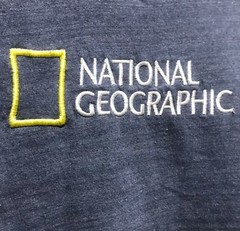 New NATIONAL GEOGRAPHICS OSORNO VOLCANO Blue Tie Dye Long Sleeve Shirt Size M