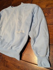 PURPLE BRAND Men’s Sky Blue Heavy Cotton Sweatshirt Size Medium