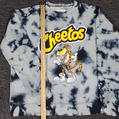 Cheetos Sweatshirt Mens Medium Tie Dye Oversized Baggy Fits Huge Big 50″ Chest