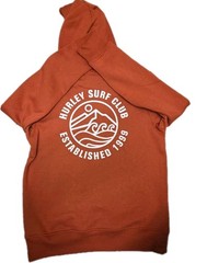 Hurley Men’s Regular Fit Cotton/Polyester Fleece Hoodie Orange Small