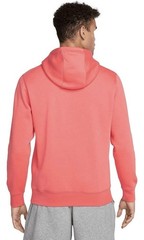 New Nike Sportswear Men’s Club Fleece Pullover SMALL CORAL Hoodie FN3859-814