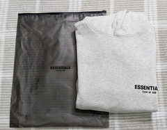 Fear of God Essentials Hoodie Light Oatmeal Men’s XLG Oversize FOG NWT SS22