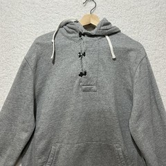 J.Crew Outerwear Fleece Hoodie Gray Deck Hook Heavyweight Sweater Size Large
