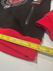 AKADEMIKS Men’s Red/Black Fleece Lined Hoodie Zipped Pockets NWT – Size L